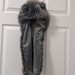 Restoration Hardware Kids Bear Faux Fur Hat/Scarf